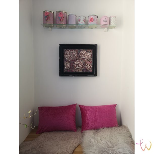 Flower Spots i sort ramme