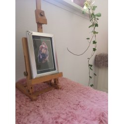 Royal Dachshund i s�lvfarvetramme