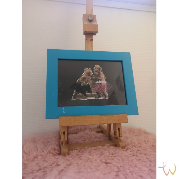 Wrestling Bears i bl� ramme