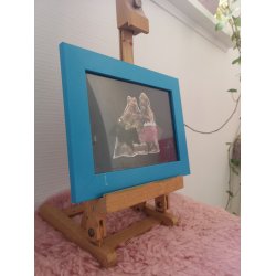 Wrestling Bears i bl� ramme